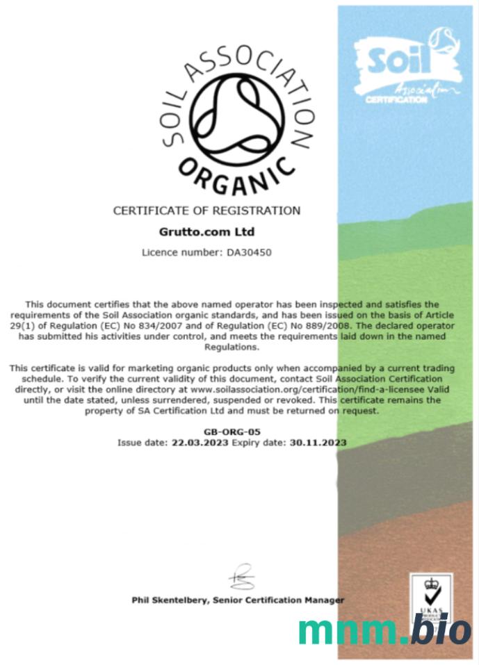 US Soil Association certyfikat rejestracji Word i szablon PDF